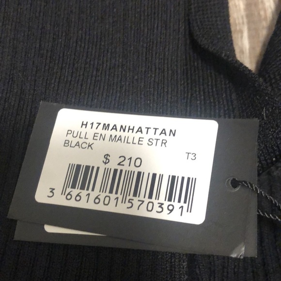 NWT Maje Paris Manhattan Ribbed Sweater Top 3/L - Picture 6 of 8